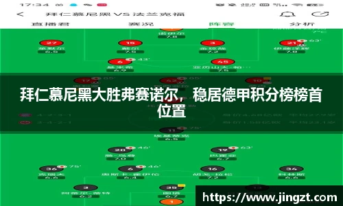 拜仁慕尼黑大胜弗赛诺尔，稳居德甲积分榜榜首位置